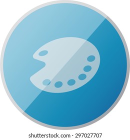 vector illustration of modern icon art palette