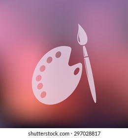 vector illustration of modern icon art brush 