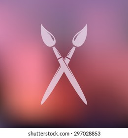vector illustration of modern icon art brush 