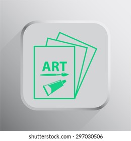 vector illustration of modern icon art book