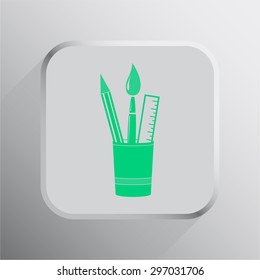 vector illustration of modern icon art brush 