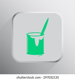 vector illustration of modern icon art paints