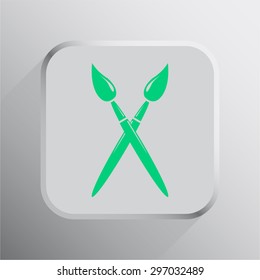 vector illustration of modern icon art brush 