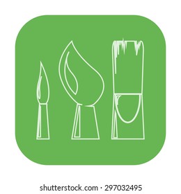 vector illustration of modern icon art brush 