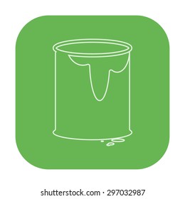 vector illustration of modern icon art paints