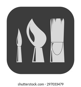 vector illustration of modern icon art brush 