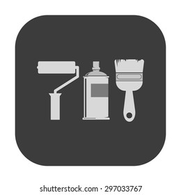 vector illustration of modern icon art paints