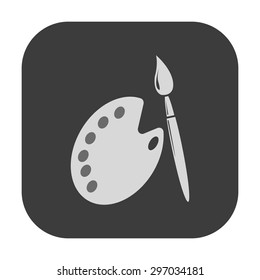 vector illustration of modern icon art brush 