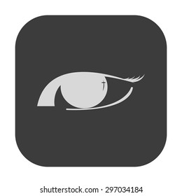 vector illustration of modern icon art eye 