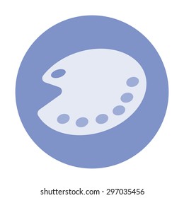 vector illustration of modern icon art palette