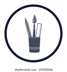 vector illustration of modern icon art brush 
