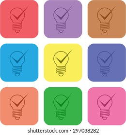 vector illustration of modern icon art idea
