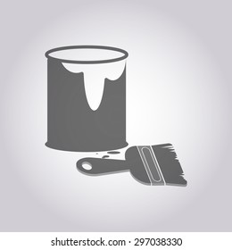 vector illustration of modern icon art paints