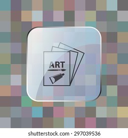vector illustration of modern icon art book