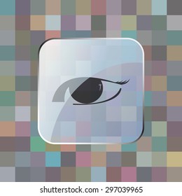 vector illustration of modern icon art eye 