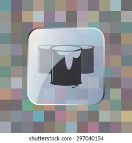 vector illustration of modern icon art paints