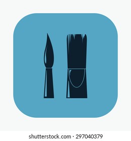 vector illustration of modern icon art brush 