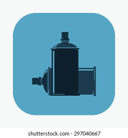 vector illustration of modern icon art paints