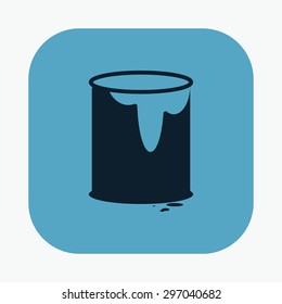 vector illustration of modern icon art paints