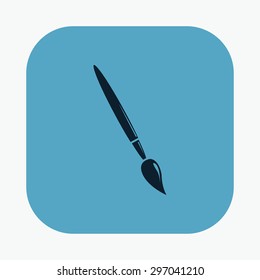 vector illustration of modern icon art brush 