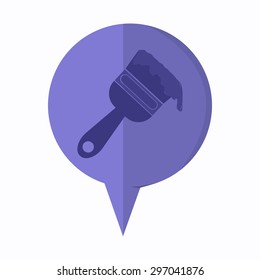 vector illustration of modern icon art brush 