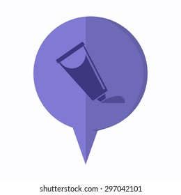 vector illustration of modern icon art paints