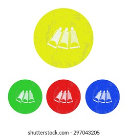 vector illustration of modern icon art paints