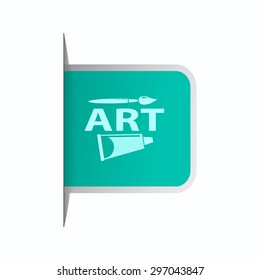 vector illustration of modern icon art paints