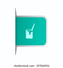 vector illustration of modern icon art paints