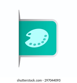 vector illustration of modern icon art palette