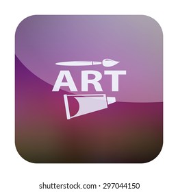 vector illustration of modern icon art paints