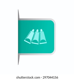 vector illustration of modern icon art paints