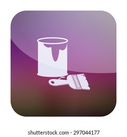 vector illustration of modern icon art paints
