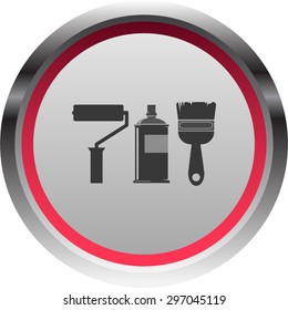 vector illustration of modern icon art paints