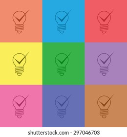 vector illustration of modern icon art idea