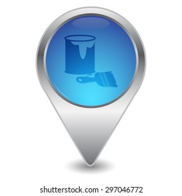 vector illustration of modern icon art paints