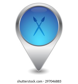 vector illustration of modern icon art brush 