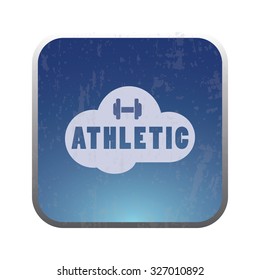 vector illustration of modern icon athletic emblem icon