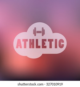 vector illustration of modern icon athletic emblem icon