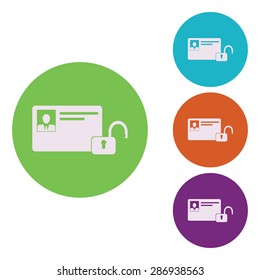 vector illustration of modern icon bank card