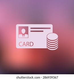 vector illustration of modern icon bank card