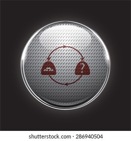 vector illustration of modern icon bank bag