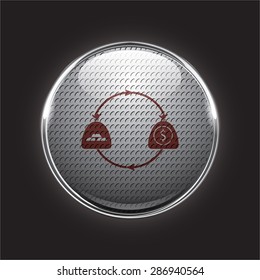 vector illustration of modern icon bank bag