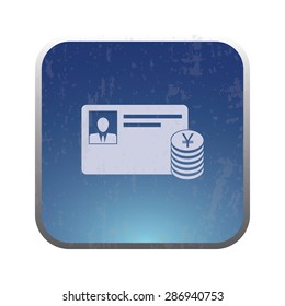 vector illustration of modern icon bank card
