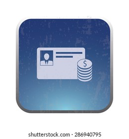 vector illustration of modern icon bank card