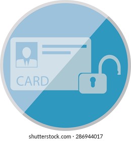 vector illustration of modern icon bank card