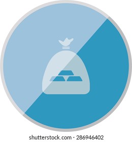 vector illustration of modern icon bank bag