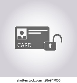 vector illustration of modern icon bank card