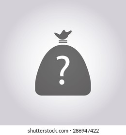 vector illustration of modern icon bank bag