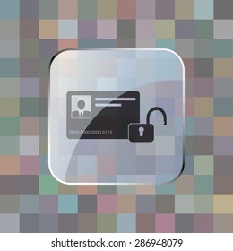 vector illustration of modern icon bank card